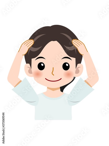 爽やかな服装のスカートの女の子