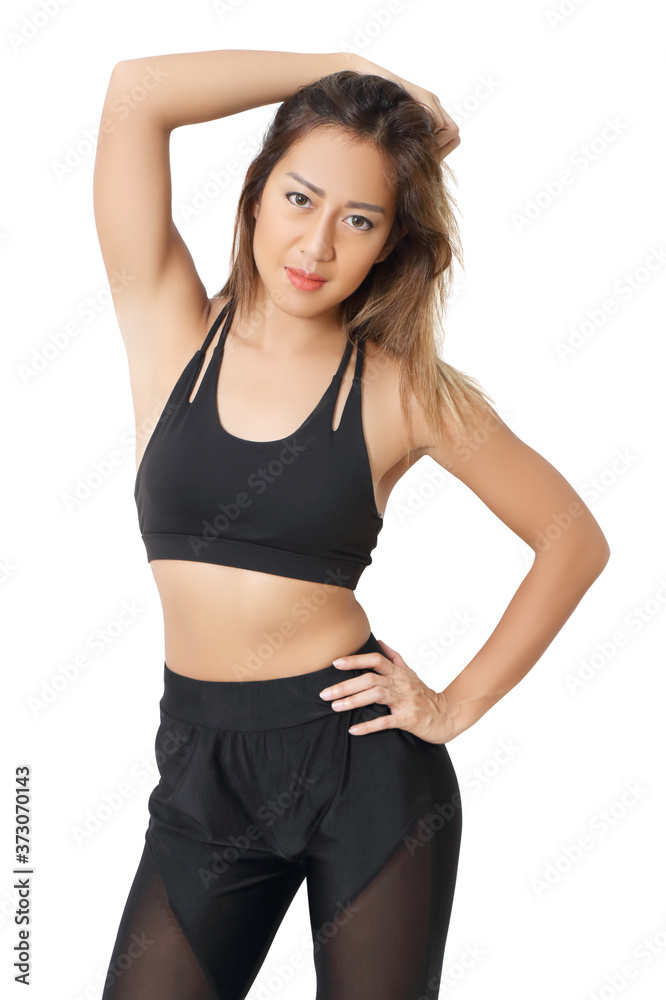 asian woman in sportwear asian woman in sportwear