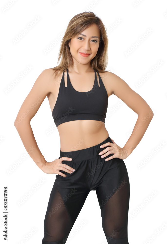 asian woman in sportwear