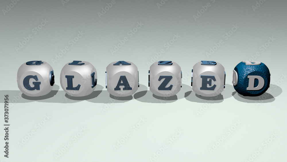 sweets desserts Food: glazed text of cubic individual letters, 3D illustration sweets desserts Food: glazed text of cubic individual letters, 3D illustration