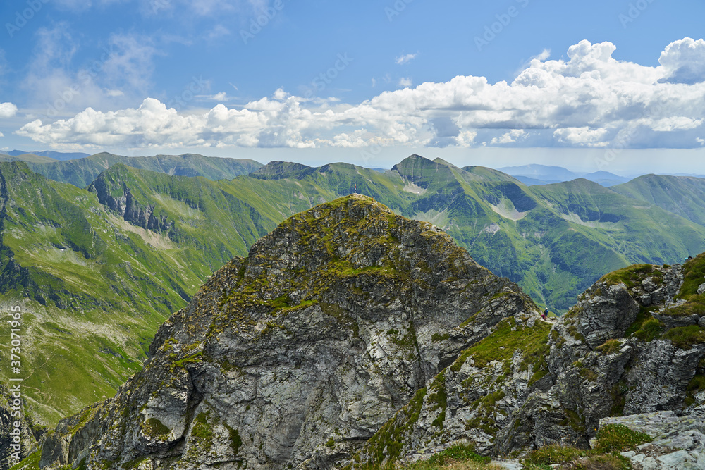 Fototapeta premium Highland peaks in the summer