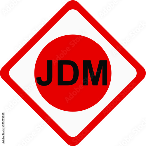 Car sticker JDM Japanese drift sport burnout racing team turbocharger tuning Japan flag sun logo icon road sign Custom engine design style Fashion print clothes greeting invitation card glass bumper