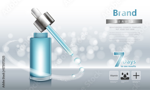 cosmetic cream and body lotion poster premium skin care products.