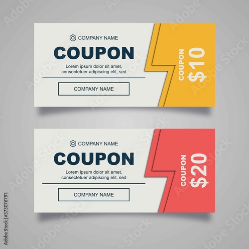 elegant coupon design template