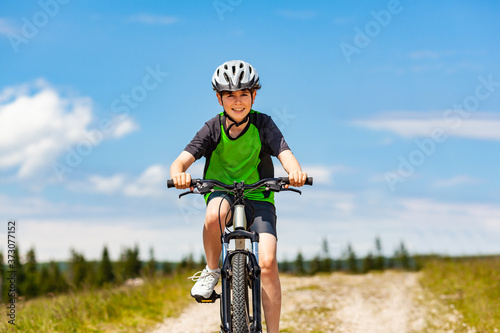 Boy cycling
