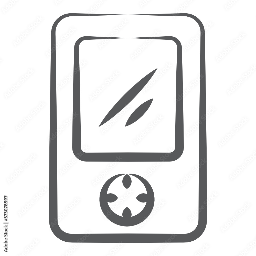 A portable music player device icon in hand drawn style
A portable music player device icon in hand drawn style