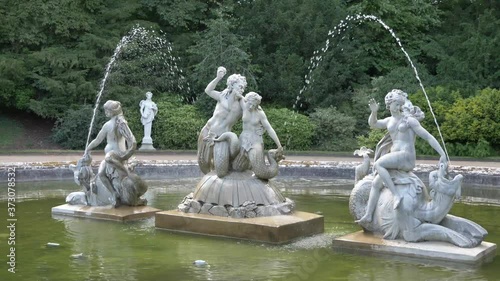 fountain in the garden photo