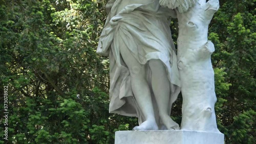 statue of a woman in the park