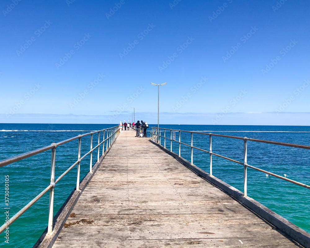 Wooden pier in the sea