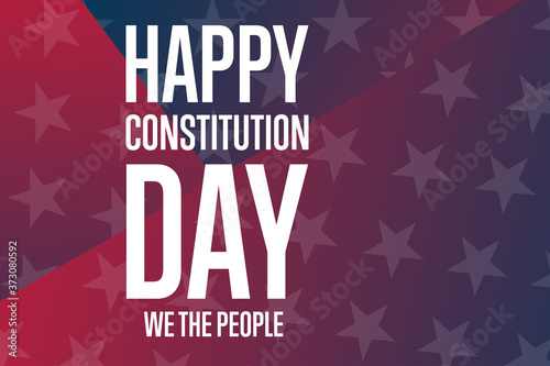 Constitution Day. September 17. Holiday concept. Template for background  banner  card  poster with text inscription. Vector EPS10 illustration.