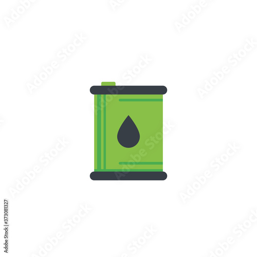 Biofuel barrel icon on white