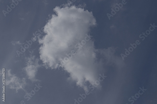 clouds in the blue sky