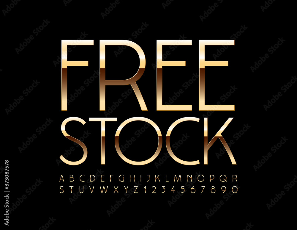 Vector premium sign Free Stock. Elite Gold Font. Shiny Elegant chic Alphabet Letters and Numbers Vector premium sign Free Stock. Elite Gold Font. Shiny Elegant chic Alphabet Letters and Numbers