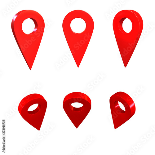 Geotag graphic image on a white background.