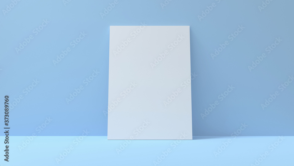 3D banner poster mockup template background. 3D rendering 3D banner poster mockup template background. 3D rendering