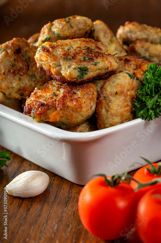 Chiftele - Romanian traditional meatballs photo