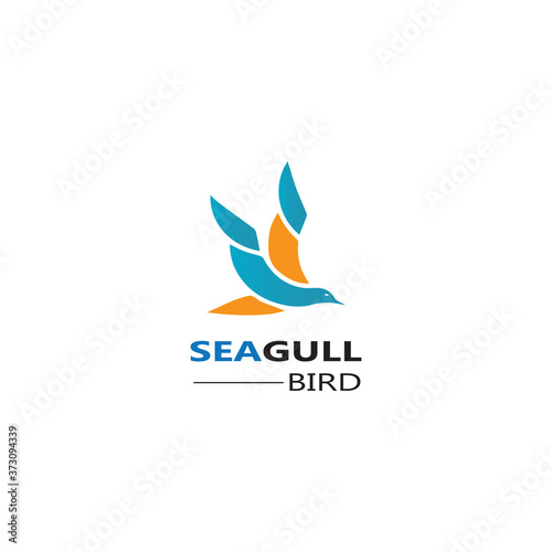 Seagull  Bird logo icon  vector designs