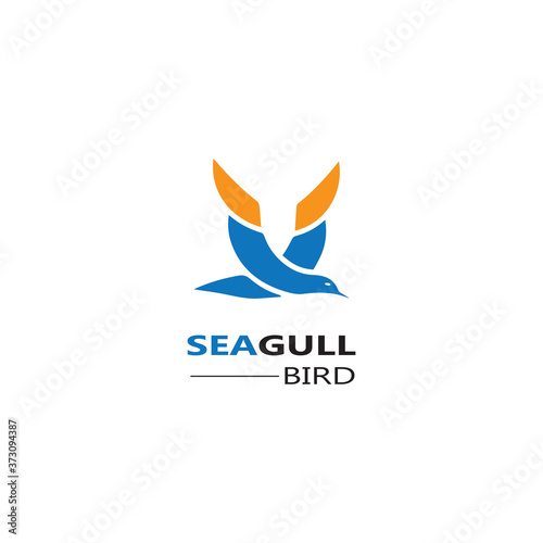 Free Download Seagull  Bird logo icon  vector designs - GFXLoad