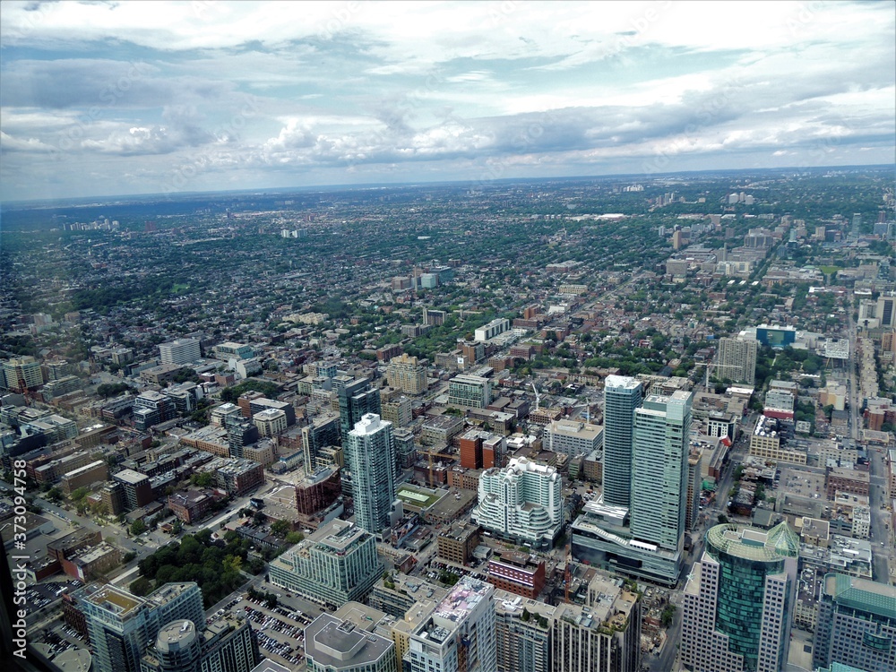 aerial view of  Toronto