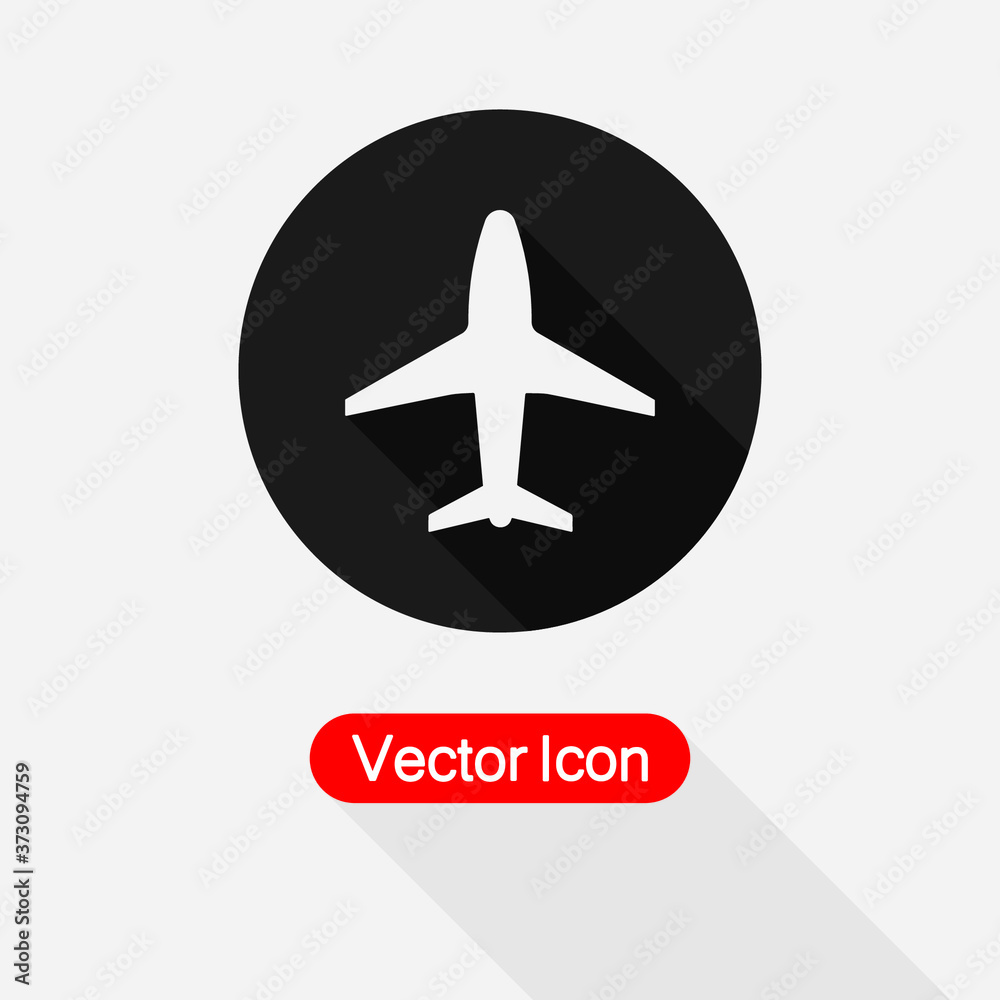 Aircraft Icon, Plane Icon Vector Illustration Eps10 Aircraft Icon, Plane Icon Vector Illustration Eps10