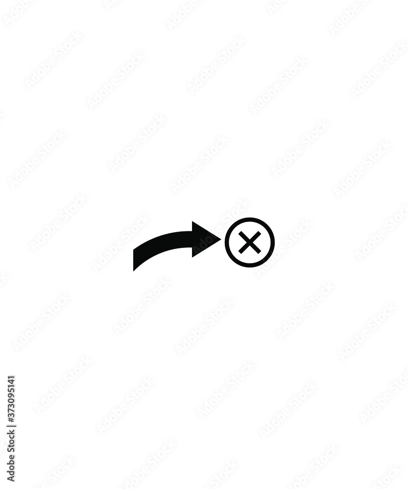 Fototapeta premium wrong way icon,vector best flat icon.