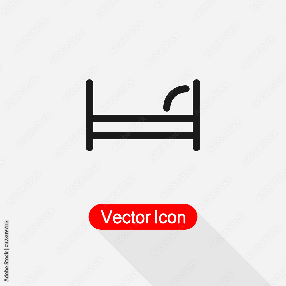 Bed Icon Hotel Symbol Vector Illustration Eps10 Bed Icon Hotel Symbol Vector Illustration Eps10