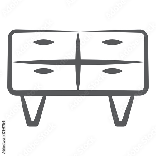 
Led chester drawer icon style, living room rack 
