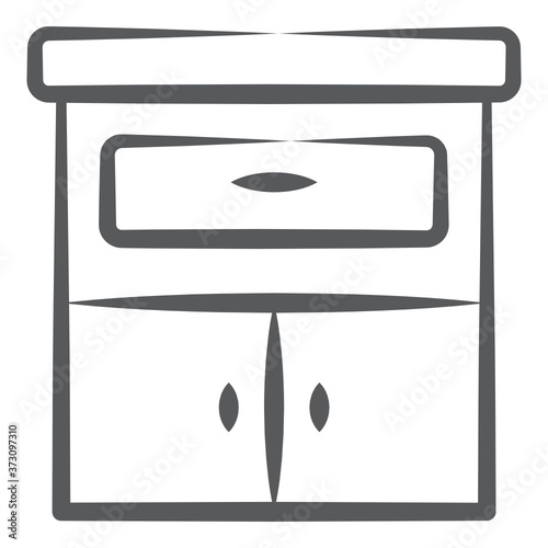 
Storage drawers vector, living room rack 
