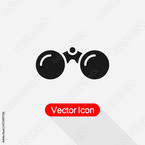 Binoculars Concept Icon Vector Illustration Eps10