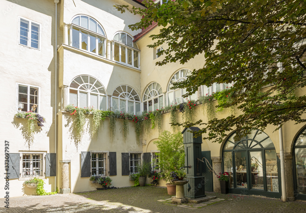 Courtyard in the center of Klagenfurt
