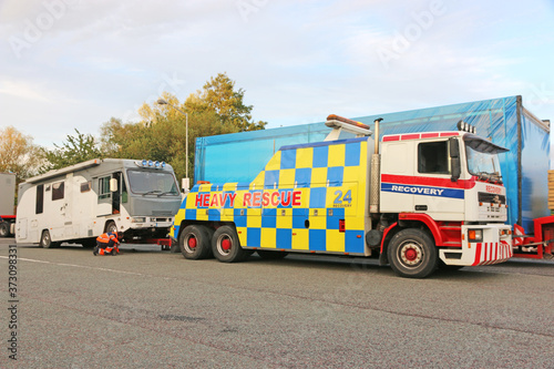 Camper Van and recovery truck