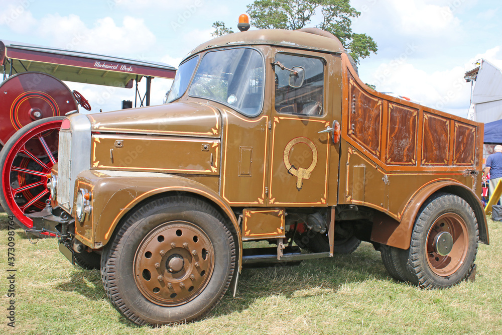 Vintage brown truck 