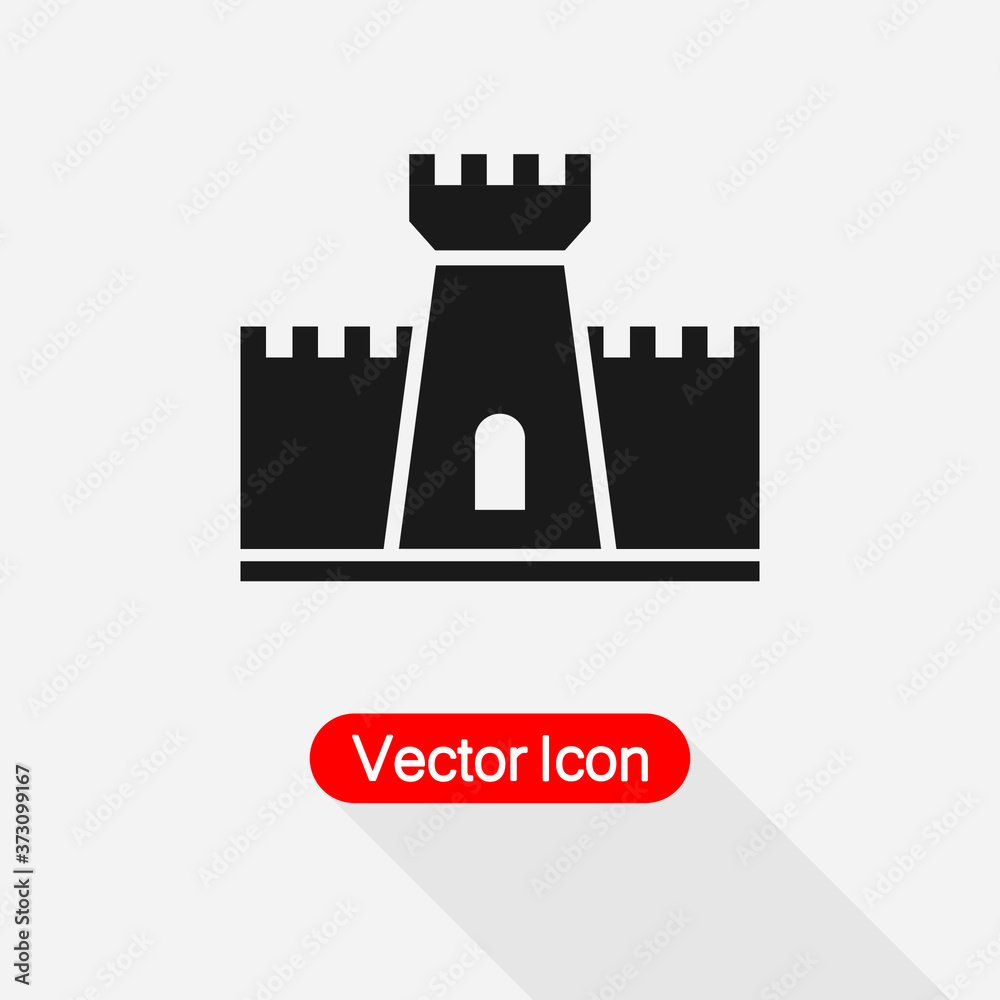Castle Icon Vector Illustration Eps10