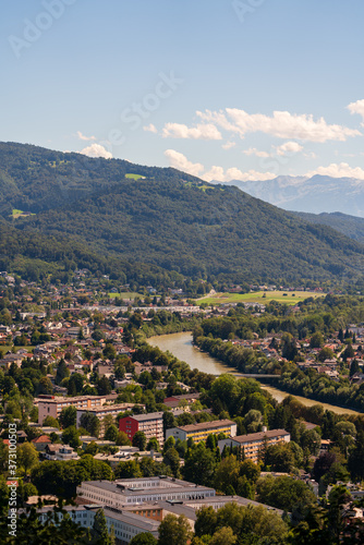Aussicht vom Kapuzinerberg auf die Stadt Salzburg