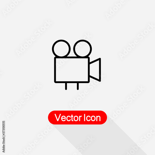 Cinema Icon, Video Camera Icon vector illustration Eps10