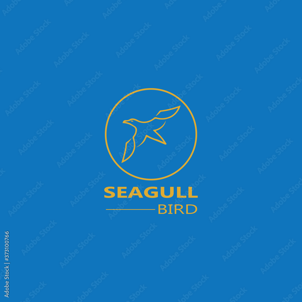 Seagull  Bird logo icon  vector designs