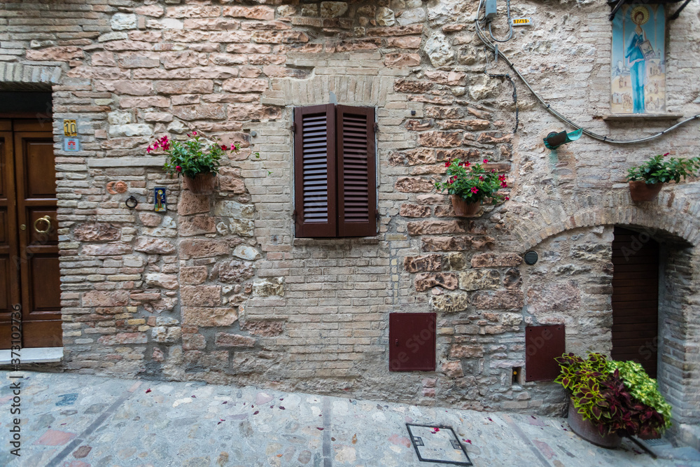 Città medievale di Spello, Umbria
