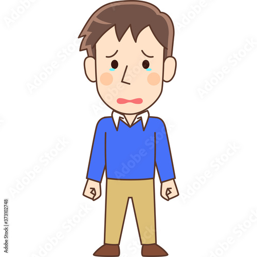 泣く男性