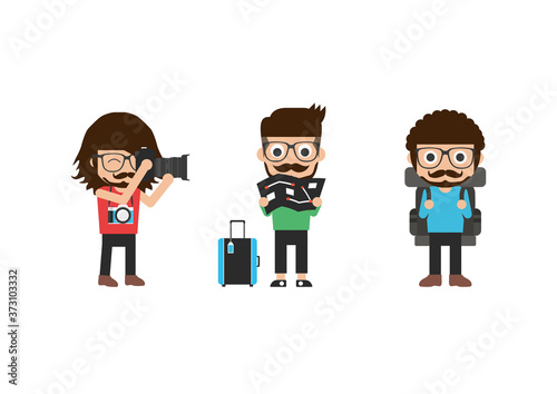 Hipster tourist