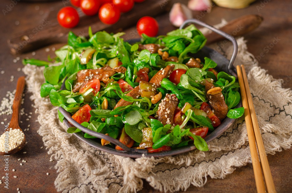 Thai salad with grilled chicken Thai salad with grilled chicken