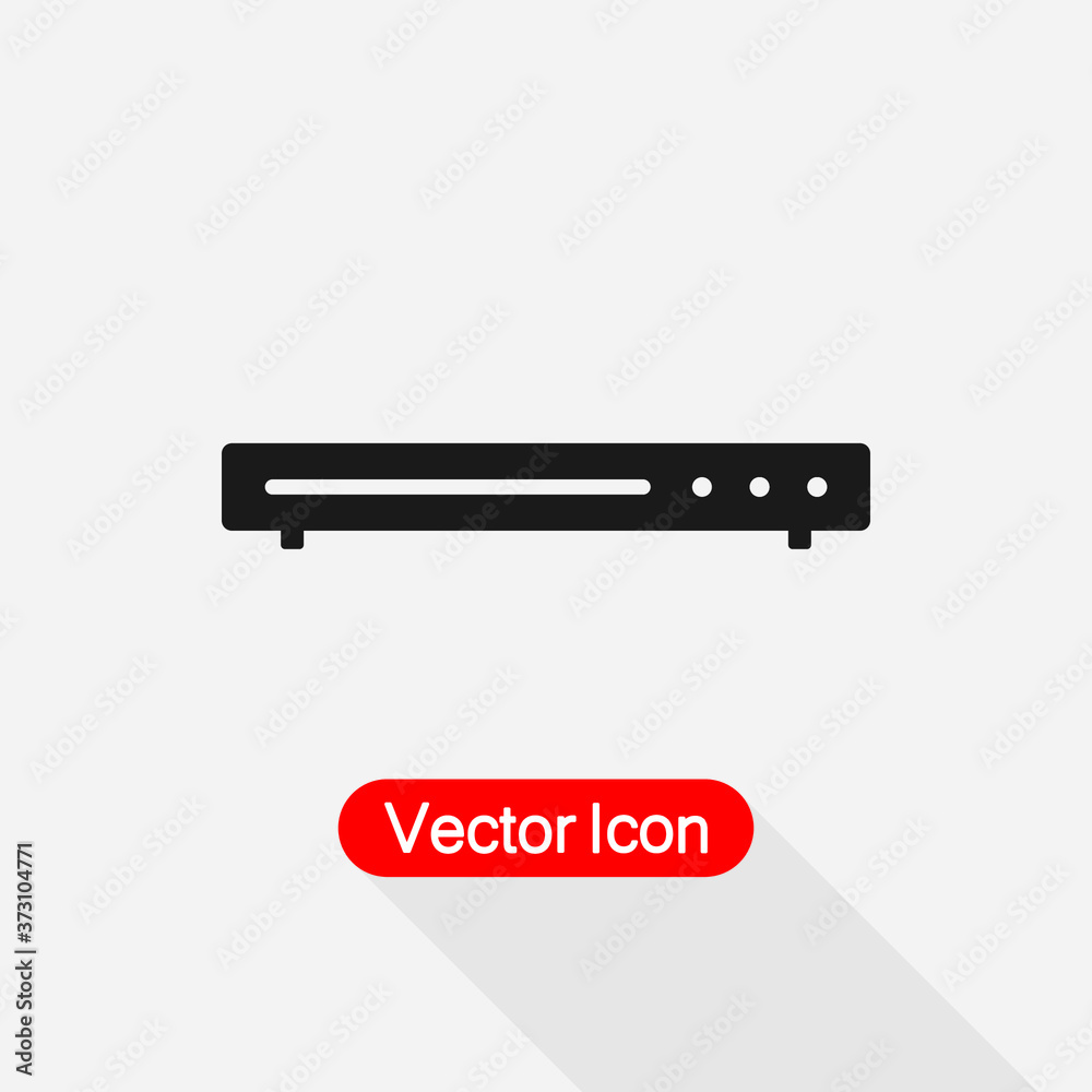 DVD Player Icon vector illustration Eps10 DVD Player Icon vector illustration Eps10