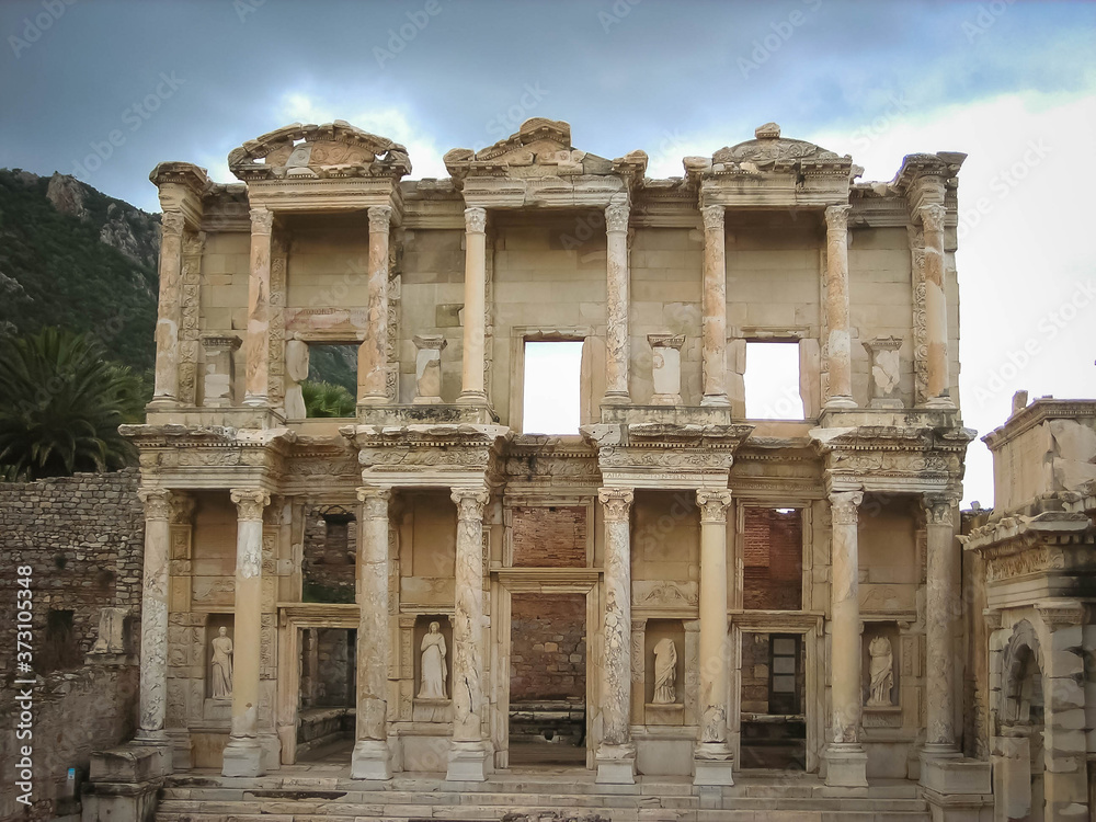 Famous library of Celsus in Ephesus, Turkey Famous library of Celsus in Ephesus, Turkey