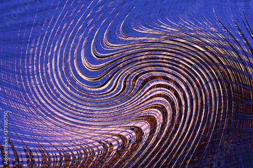 Unusual spiral shape. Fantasy abstraction.