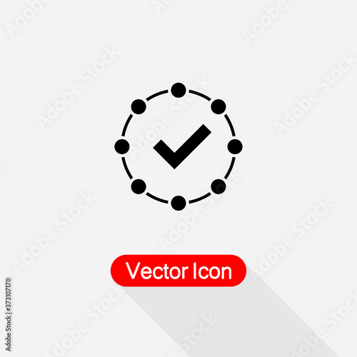 Fact Icon, Accepted Icon vector illustration Eps10