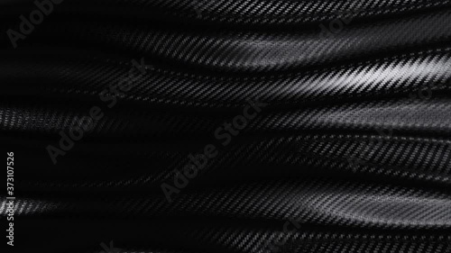 Wallpaper Mural Carbon wave soft texture pattern background seamless motion loop. 3D animation Torontodigital.ca
