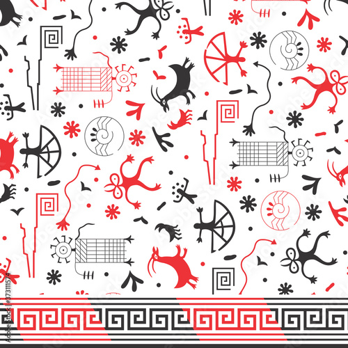 animals and human wall art 