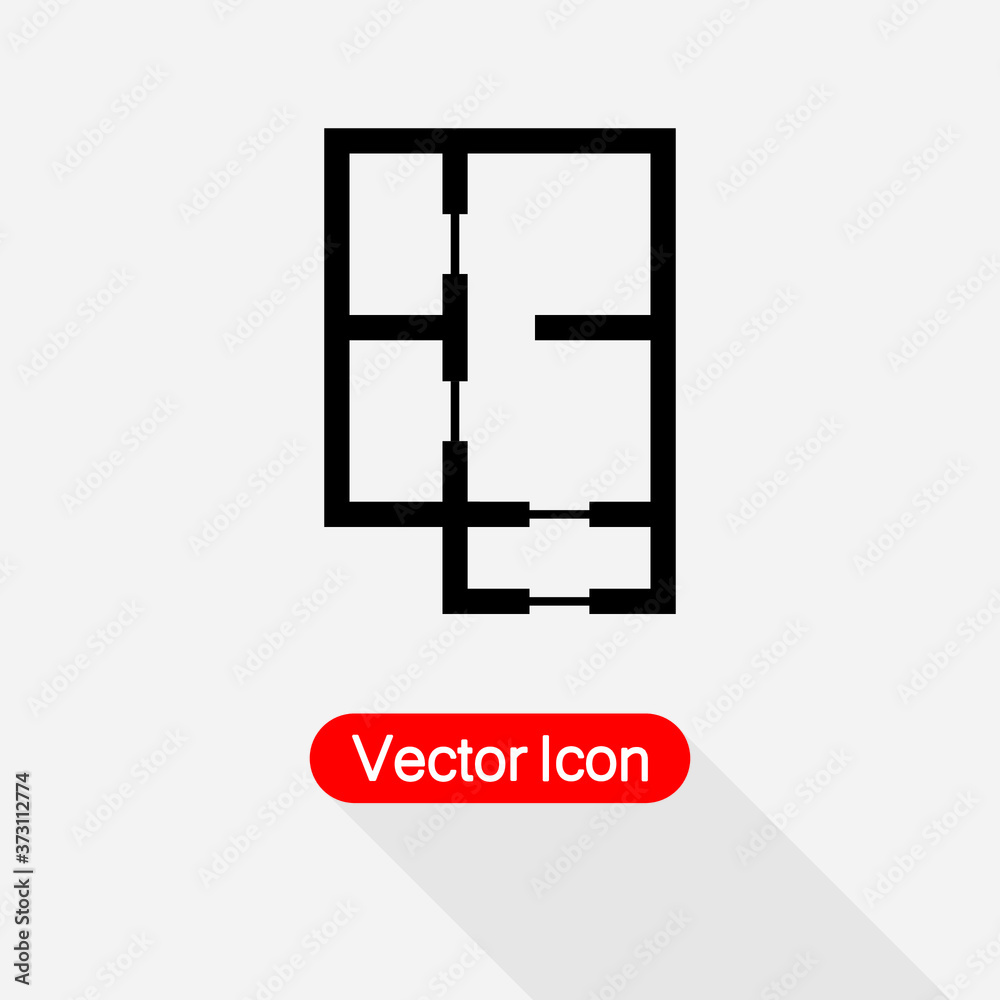 House Plan Icon, Apartment Scheme Icon Vector Illustration Eps10 House Plan Icon, Apartment Scheme Icon Vector Illustration Eps10