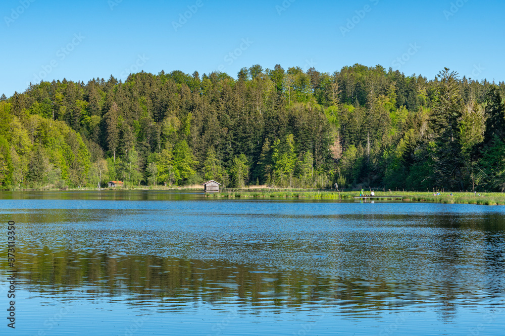 Holzhütte am idyllischen Hackensee