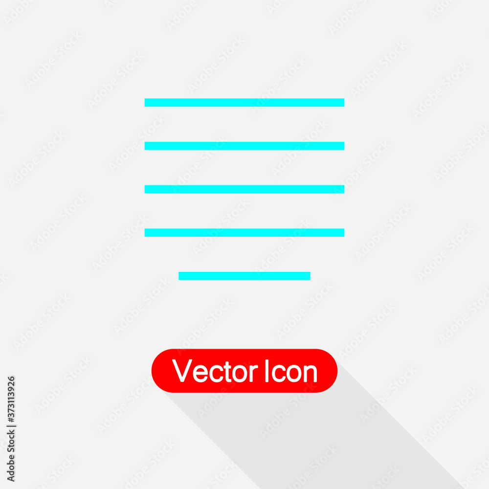 Alignment Paragraph Icon vector illustration Eps10 Alignment Paragraph Icon vector illustration Eps10