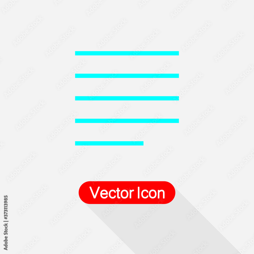 Alignment Paragraph Icon vector illustration Eps10 Alignment Paragraph Icon vector illustration Eps10